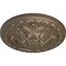 Ekena Millwork Acanthus Ceiling Medallion, Hand-Painted Warm Silver, 11 3/8"OD x 2"P CM11ACWSS - alternate 2